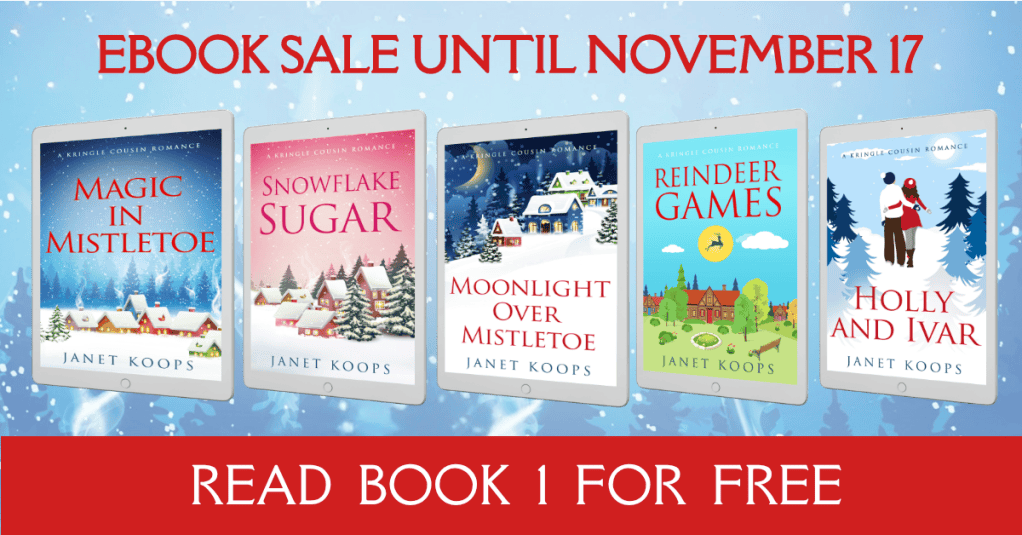 Kringle romance ebook sale until November 17. Read book 1 for Free!