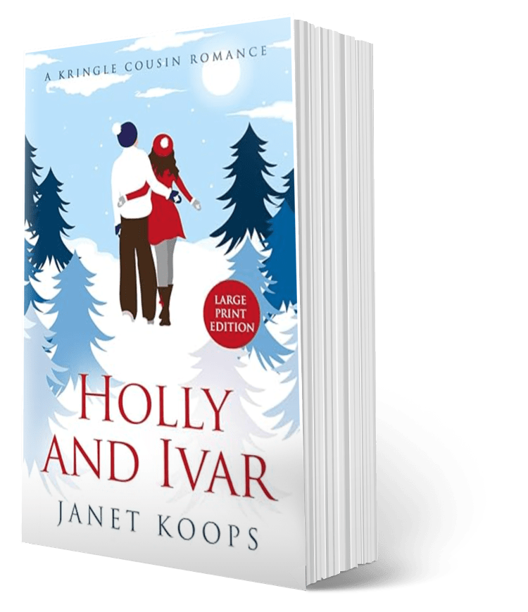 Book cover for Holly and Ivar, large print edition. Click to purchase.