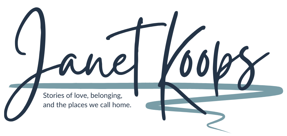 Logo for Janet Koops. Stories of love, belonging, and the places we call home.